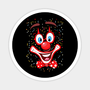 funny clown face Magnet